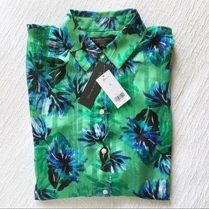 NWT banana republic floral buttondown